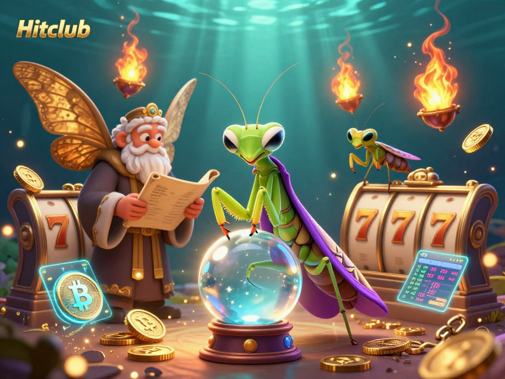 Experience vibrant gaming action at Hitclub with a mystical fortune teller and captivating characters.