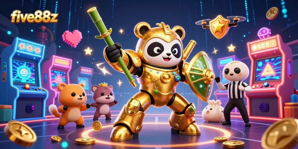 Experience the excitement of five88z with vibrant gaming scenes and rich casino elements.