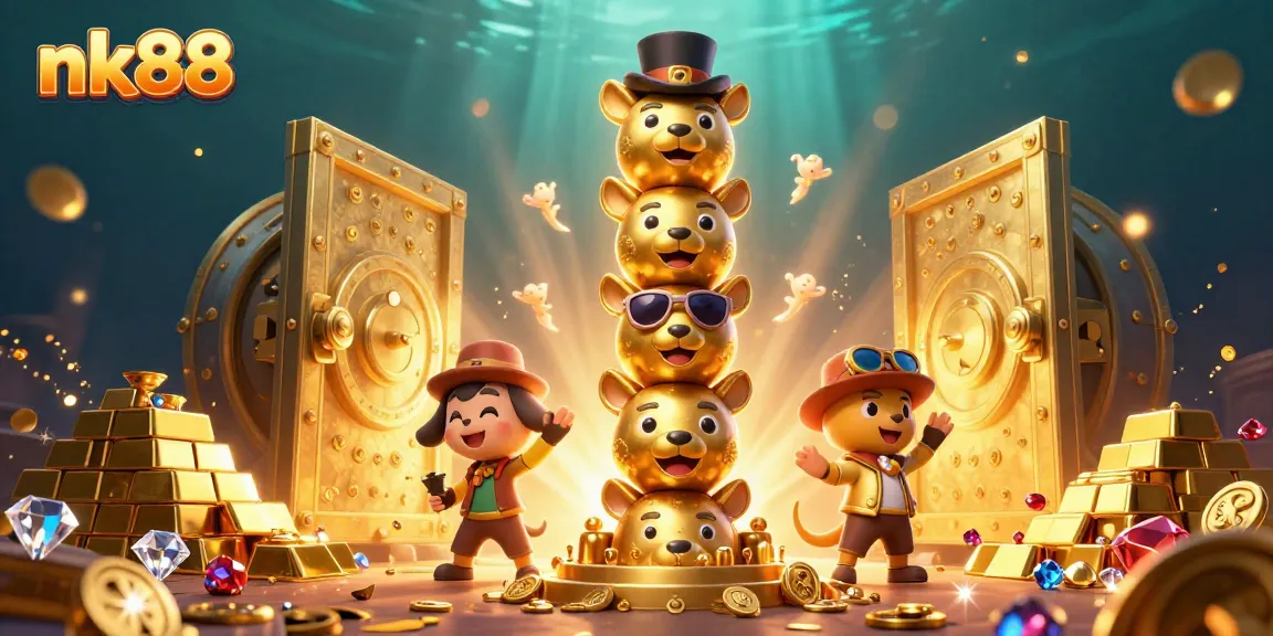 Experience the thrill of nk88 with dynamic gaming elements and lively characters in an exciting casino scene.