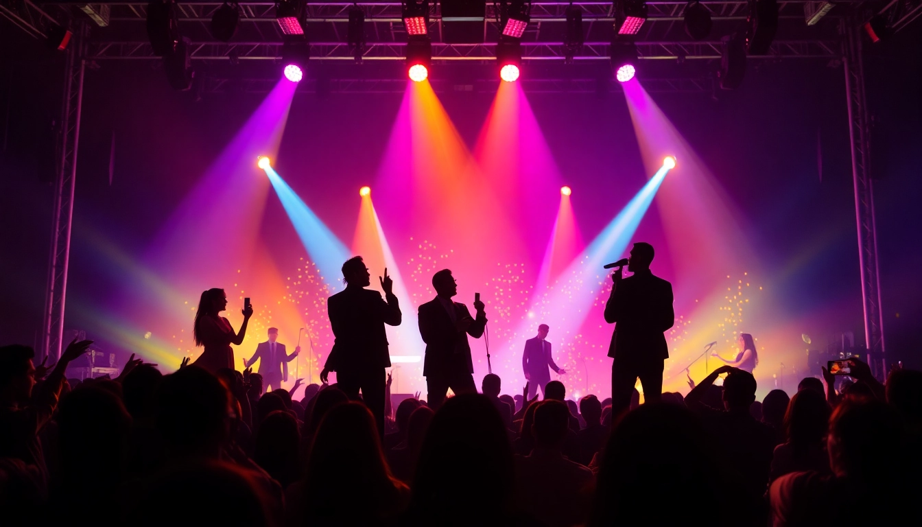 Showtime captivates audience with vibrant stage performances and colorful atmosphere.