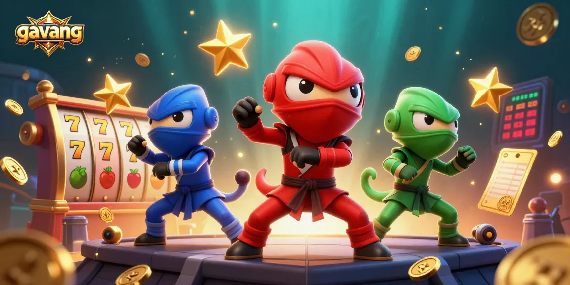 Explore the thrilling world of gavang with ninja chameleons in a vibrant casino setting.