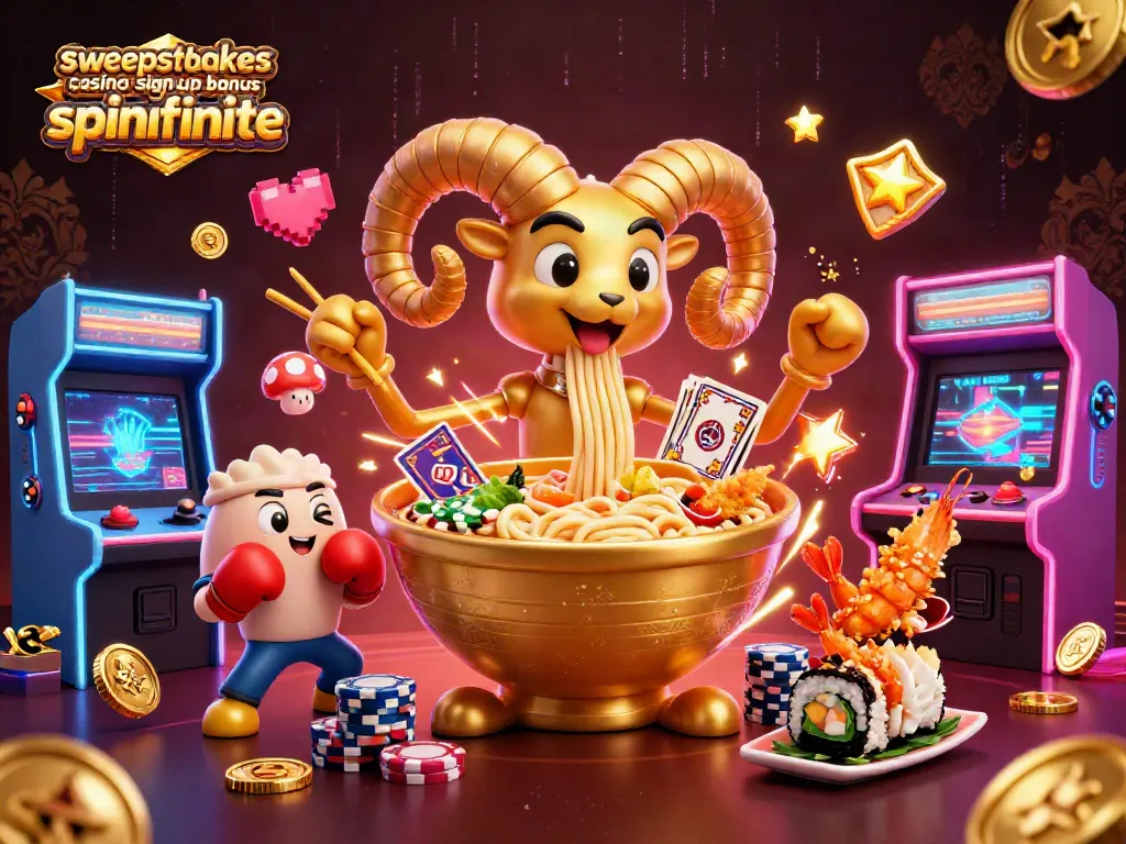 Experience the excitement of sweepstakes casino sign up bonus spinfinite with vibrant characters and colorful gaming elements.
