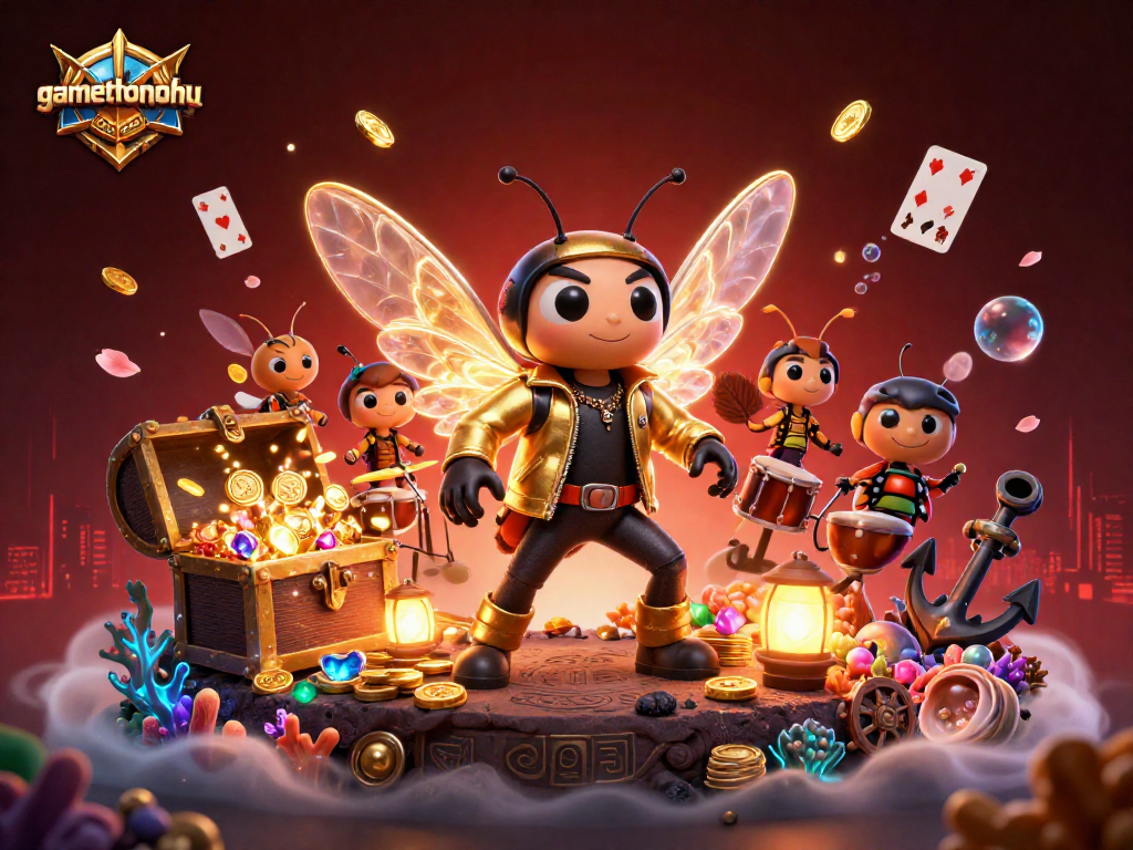 Engage in thrilling gameplay at gamethuongnohu with a vibrant 3D casino scene full of excitement.
