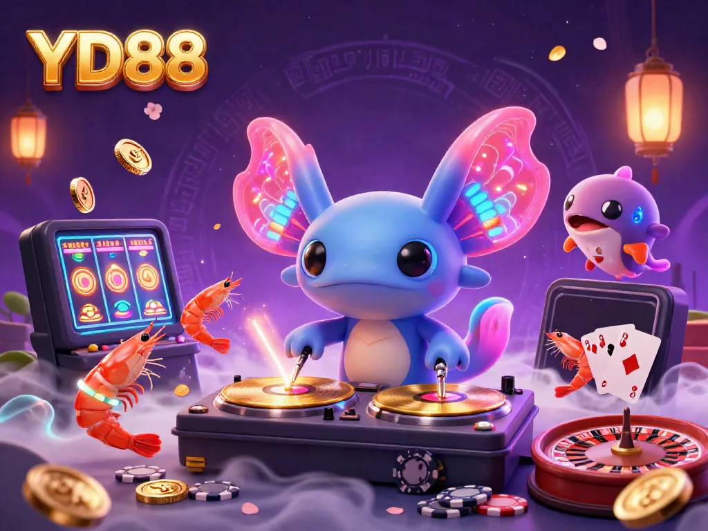 Experience vibrant gaming action with YD88 in this ultra-detailed casino scene.