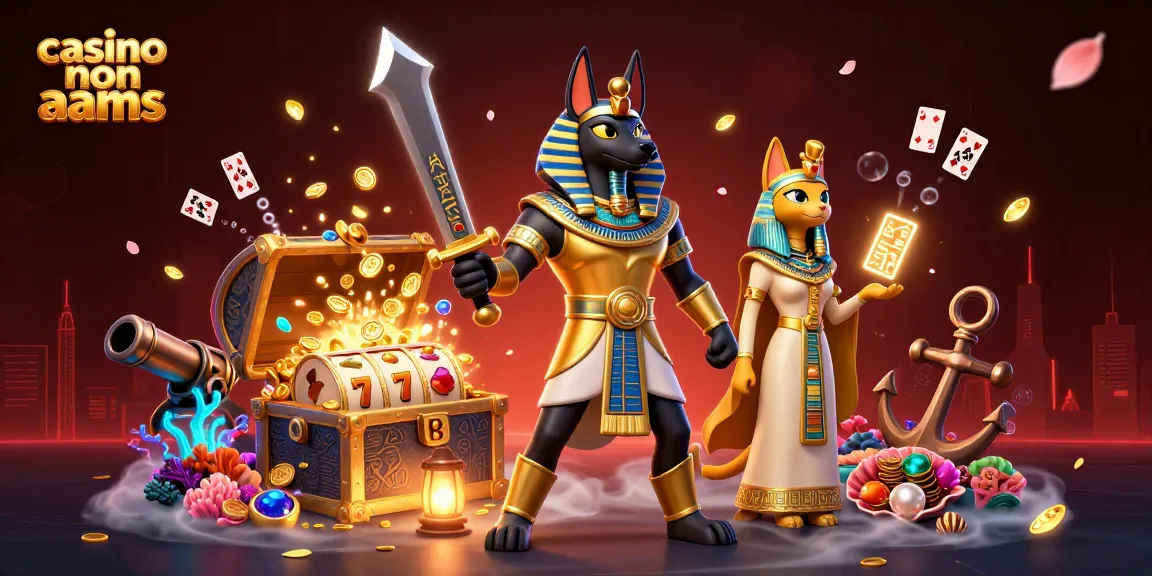 Gioca nei casino non AAMS con Anubis e Bastet, ricco di simboli e tesori.
