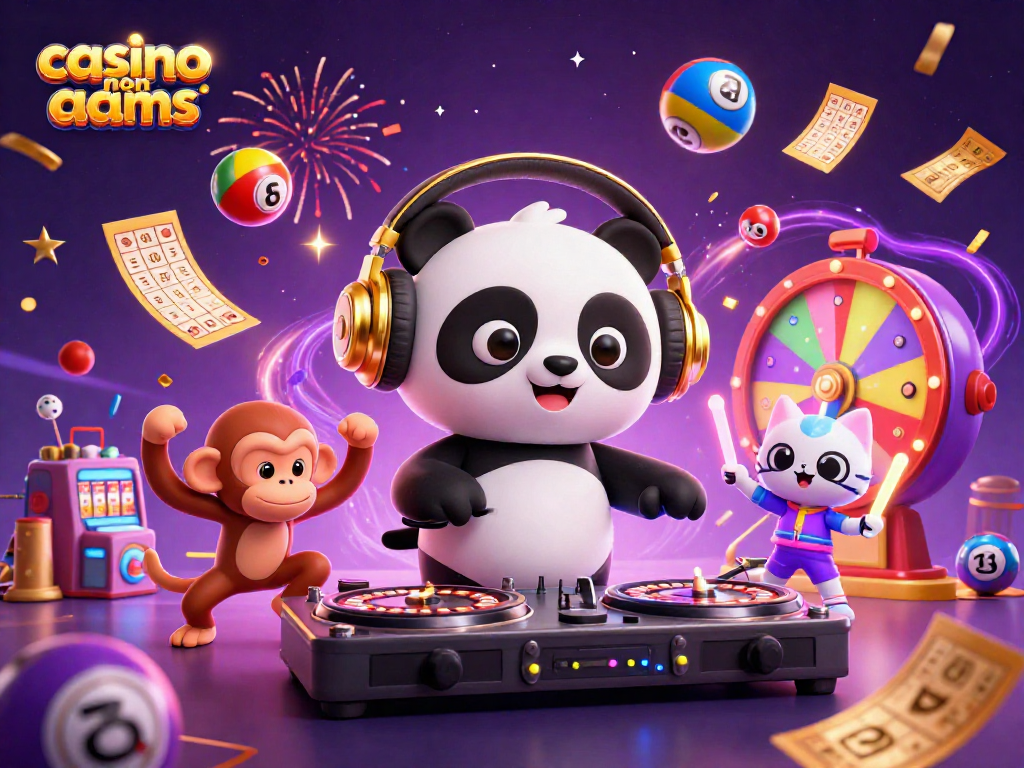 Giochi emozionanti in un casino non AAMS, con DJ panda e divertenti elementi di gioco.