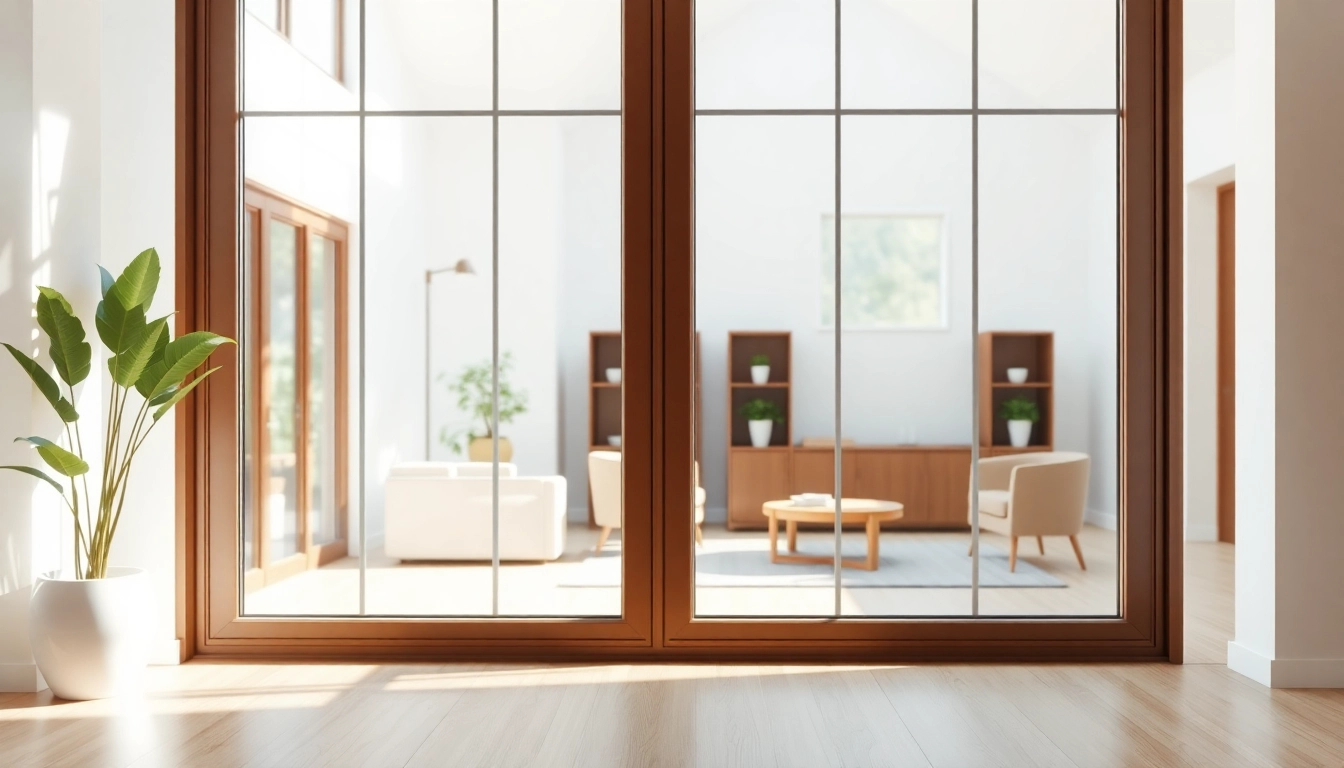 Double glazed windows enhancing the beauty and efficiency of a modern home.