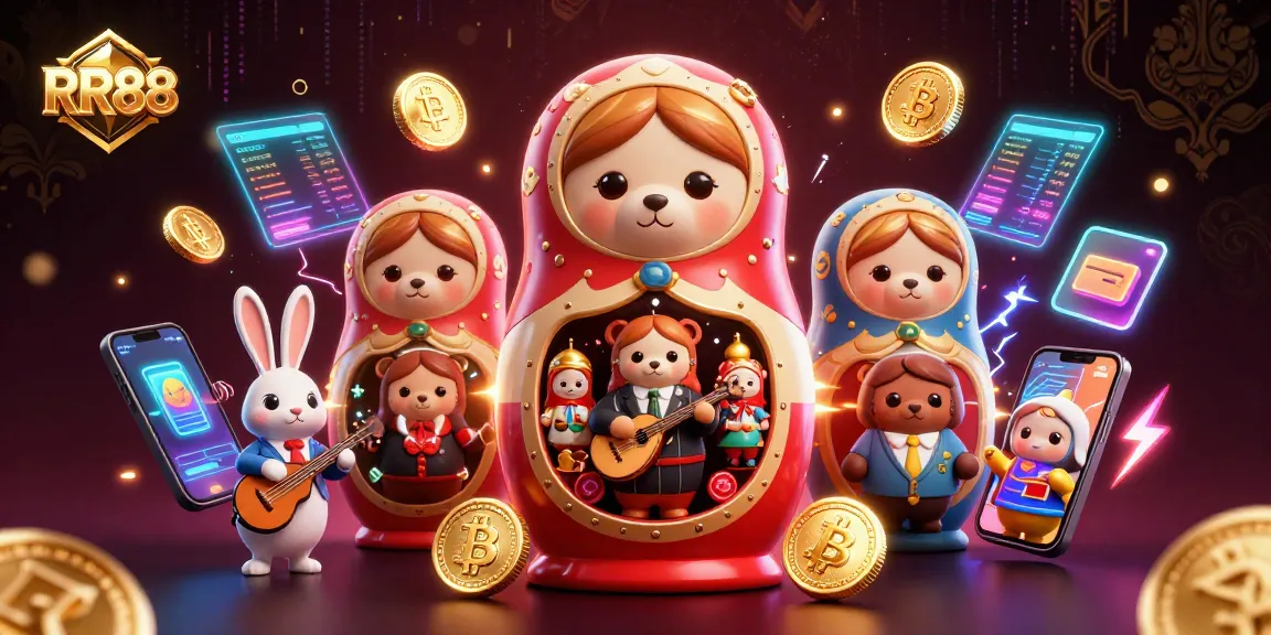 Experience the excitement at RR88 with vibrant gambling elements and engaging characters.