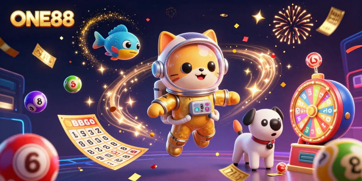 Experience the thrill of ONE88 with vibrant lottery balls and jackpot excitement in stunning 3D.