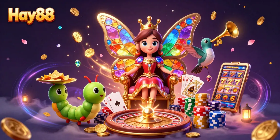 Experience Hay88's vibrant casino atmosphere with jackpot games and colorful elements.