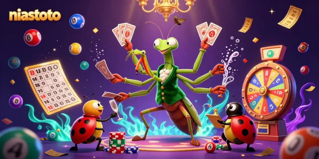 Engage with the niastoto casino world featuring vibrant lottery elements and charming characters.
