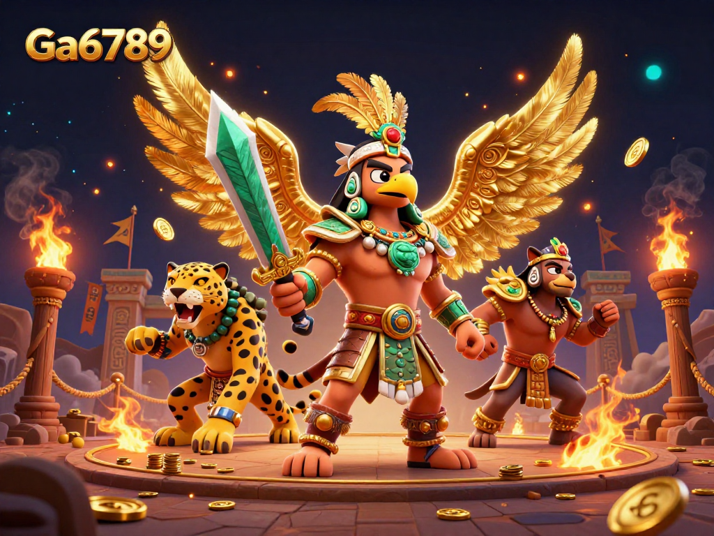 Experience Ga6789 thrilling casino action with vibrant warriors and dynamic gaming elements.