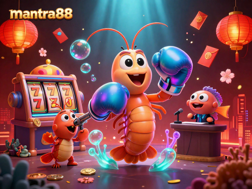 Experience the excitement of mantra88 with vibrant 3D casino characters celebrating big wins!