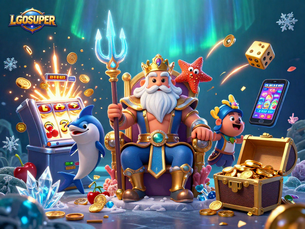 Experience thrilling gaming at LGOSUPER with vibrant slot machines and jackpot excitement.