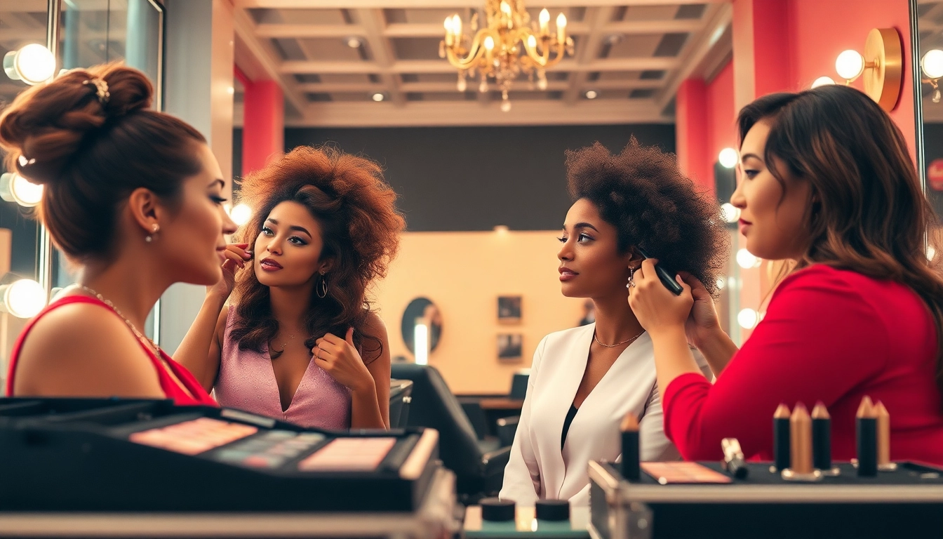 Glam squad Dallas Fort Worth offering stylish hair and makeup services for a chic urban atmosphere.