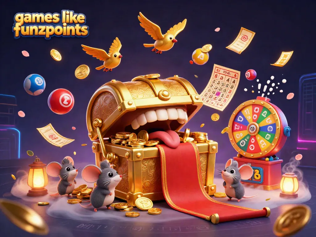 Experience games like Funzpoints with vibrant casino elements, colorful lotteries, and engaging prize mechanics.
