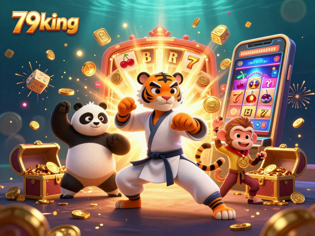 Engage with 79king's vibrant casino adventure featuring a kung fu tiger and gold medal heist amidst a jackpot frenzy.