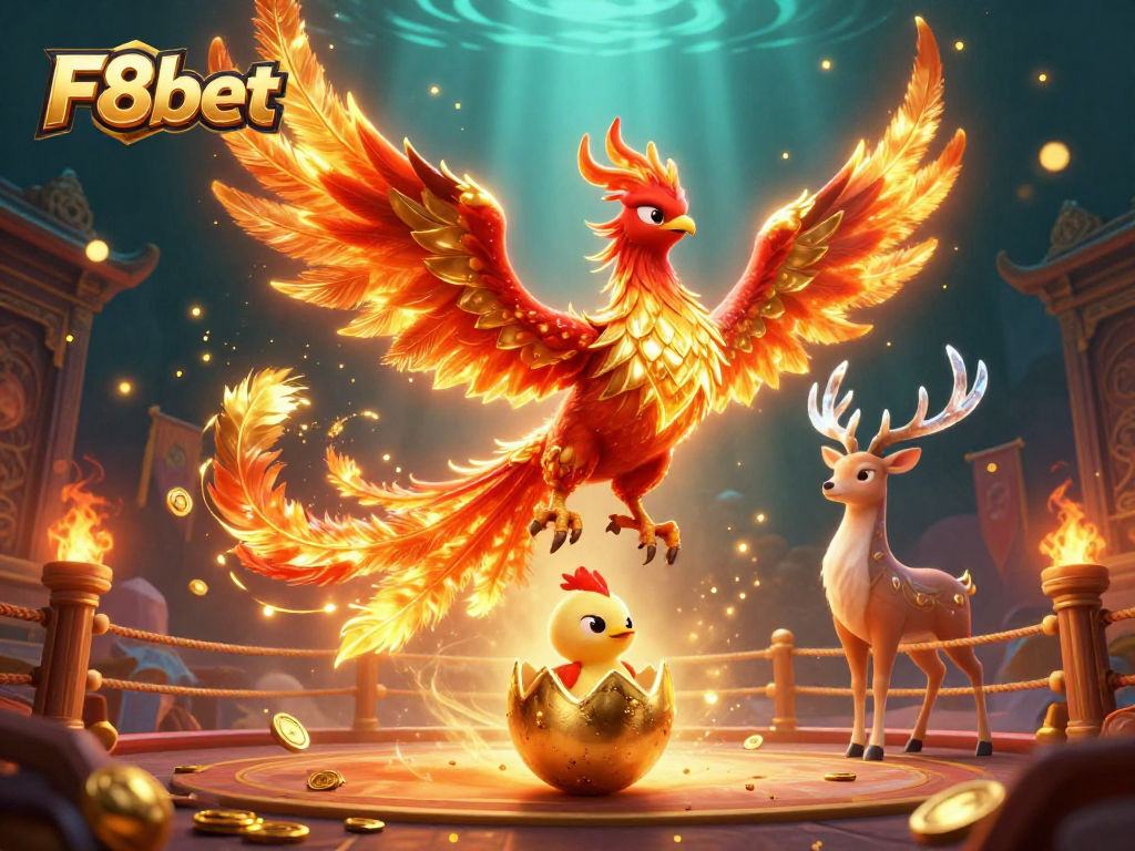 Experience the thrill of betting strategies with F8bet’s vibrant casino illustration featuring iconic characters.