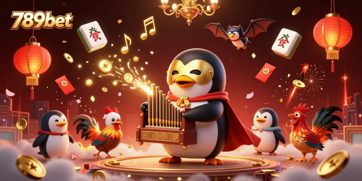Engage in thrilling cockfighting experiences with 789bet's vibrant casino illustration.