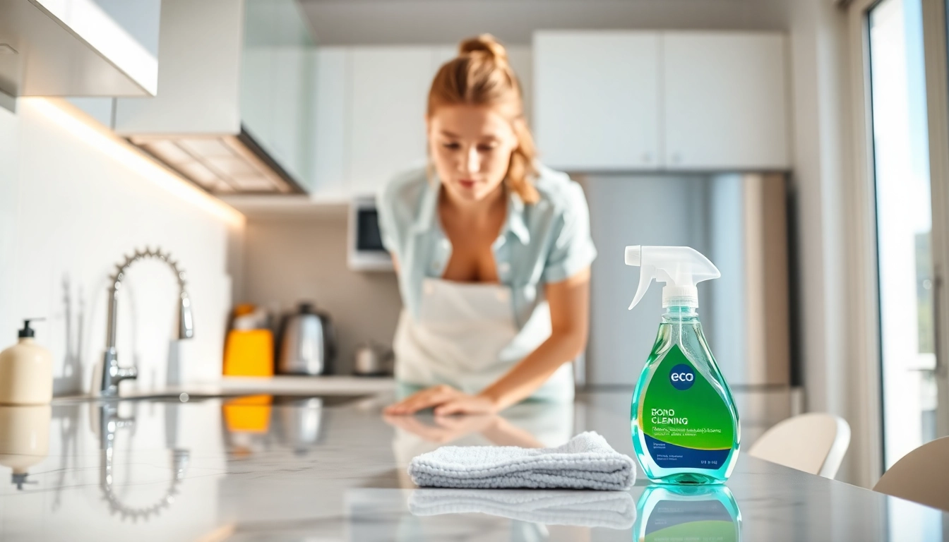 Bond cleaning process emphasized by a professional cleaner's attention to detail.