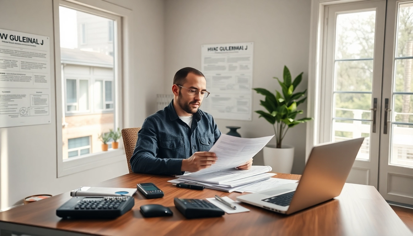 Optimize Manual J Calulation as technician performs load calculation in modern home office.
