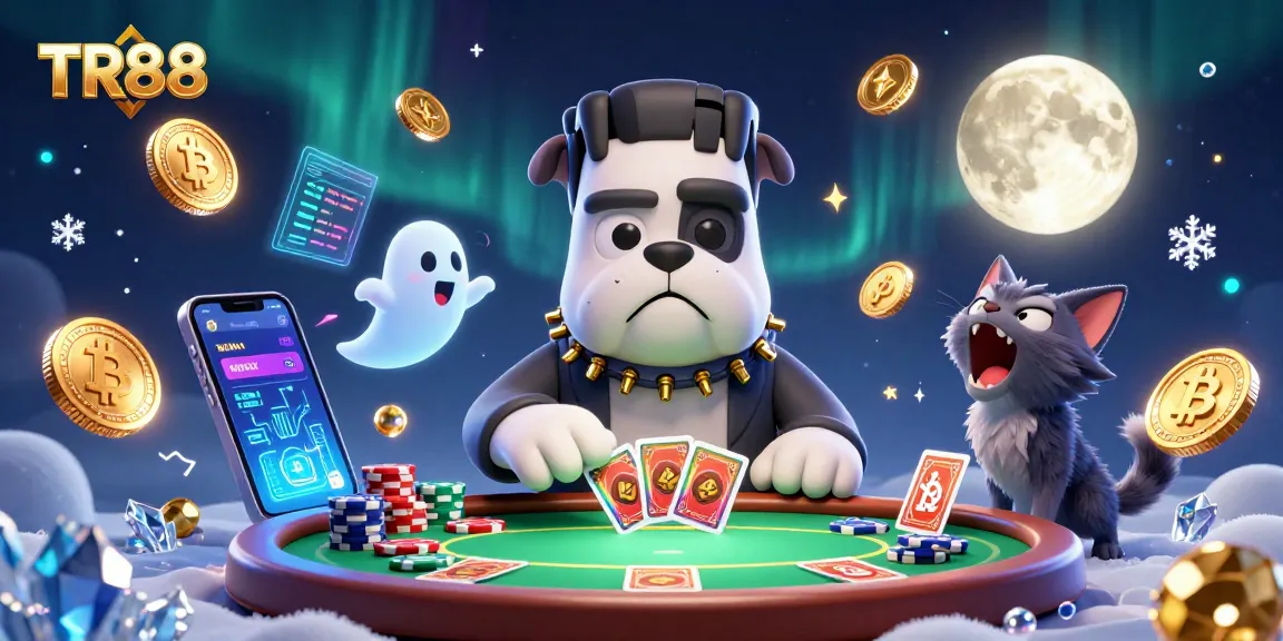 TR88 unleashes a thrilling poker night with a Frankenstein bulldog dealer and vibrant gameplay elements.