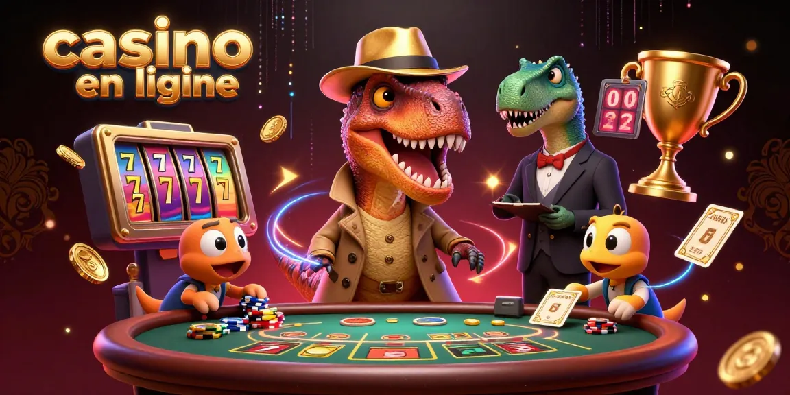 Les personnages de casino en ligne s'animant autour d'une table, ajoutant du suspense et de l'excitation au jeu.