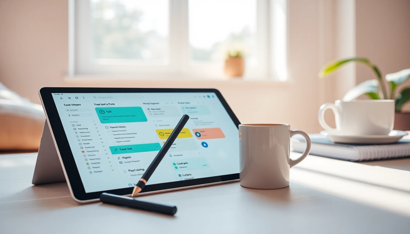 Engaging digital planners displayed on a tablet for enhanced productivity and organization.