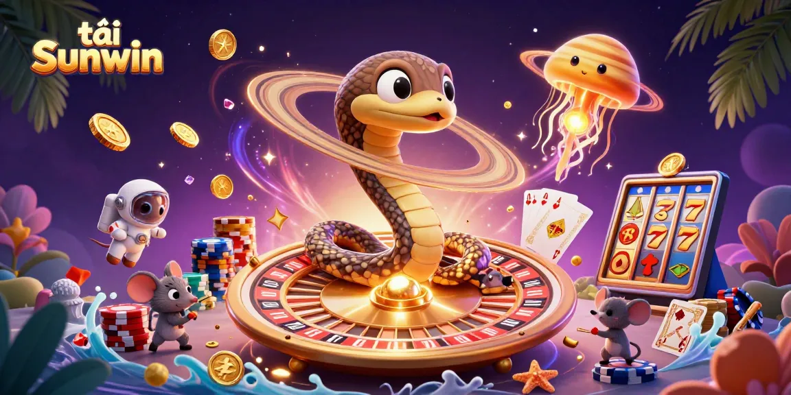 Engage in exciting slots action with tải sunwin on cosmic casino reels amid dazzling elements.