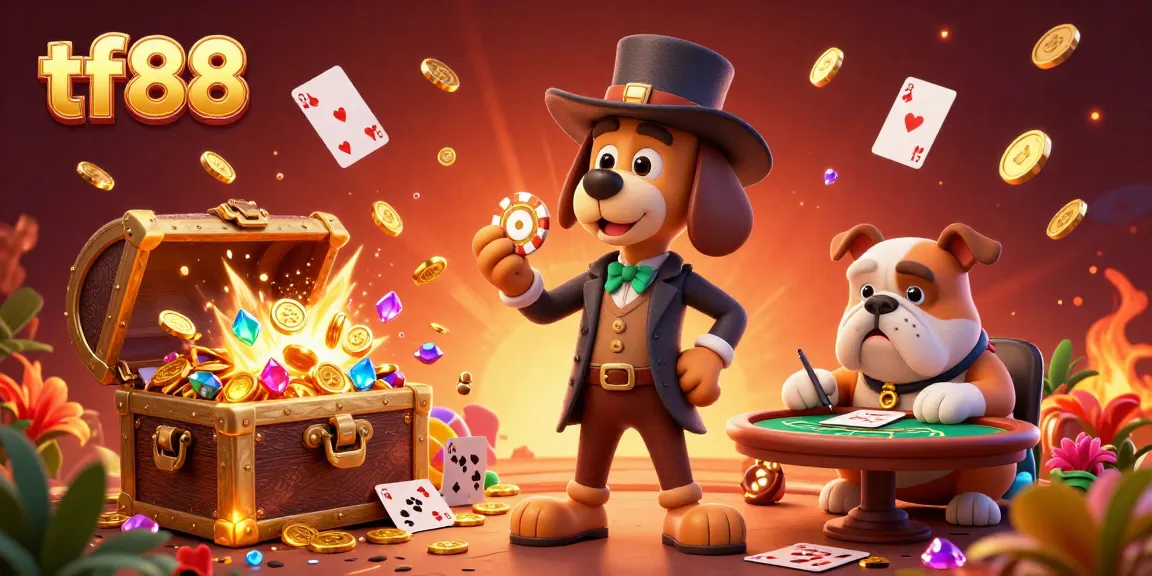 Engage in thrilling gaming adventures with tf88 while uncovering hidden treasures and clues in a vibrant casino scene.