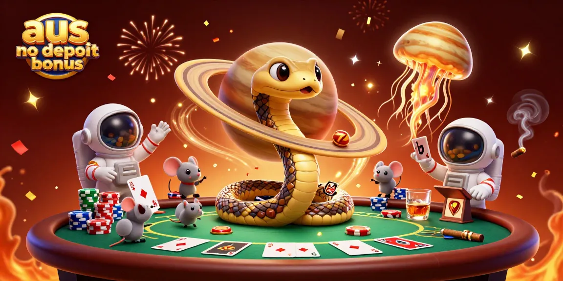 Spin the roulette with aus no deposit bonus as astronauts place bets on Saturn's rings.