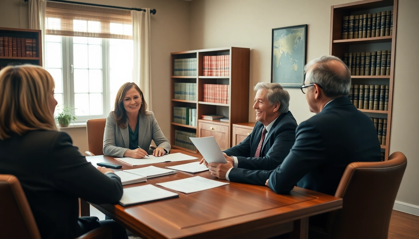 Engaging estate planning consultation highlighting professional advice and document review.