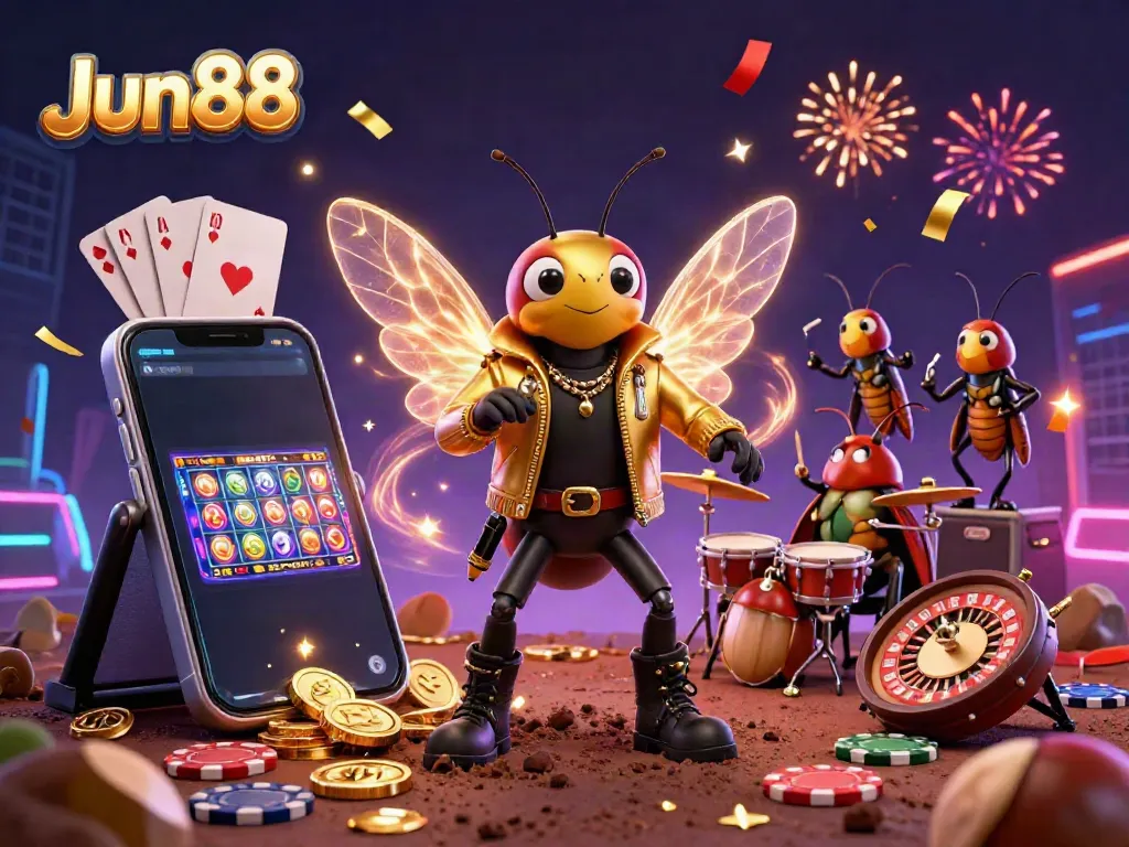 Engage in thrilling gameplay at Jun88 with vibrant 3D elements and dynamic casino action.
