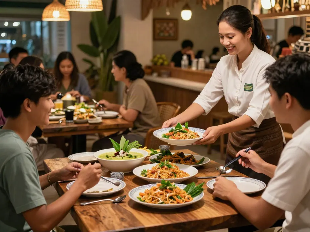 Guests savoring delicious dishes at kinalyrestaurant.com in a cozy setting.
