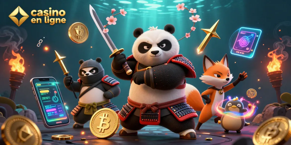 Profitez d'une expérience de casino en ligne avec des personnages 3D captivants et des éléments de jeux de hasard.