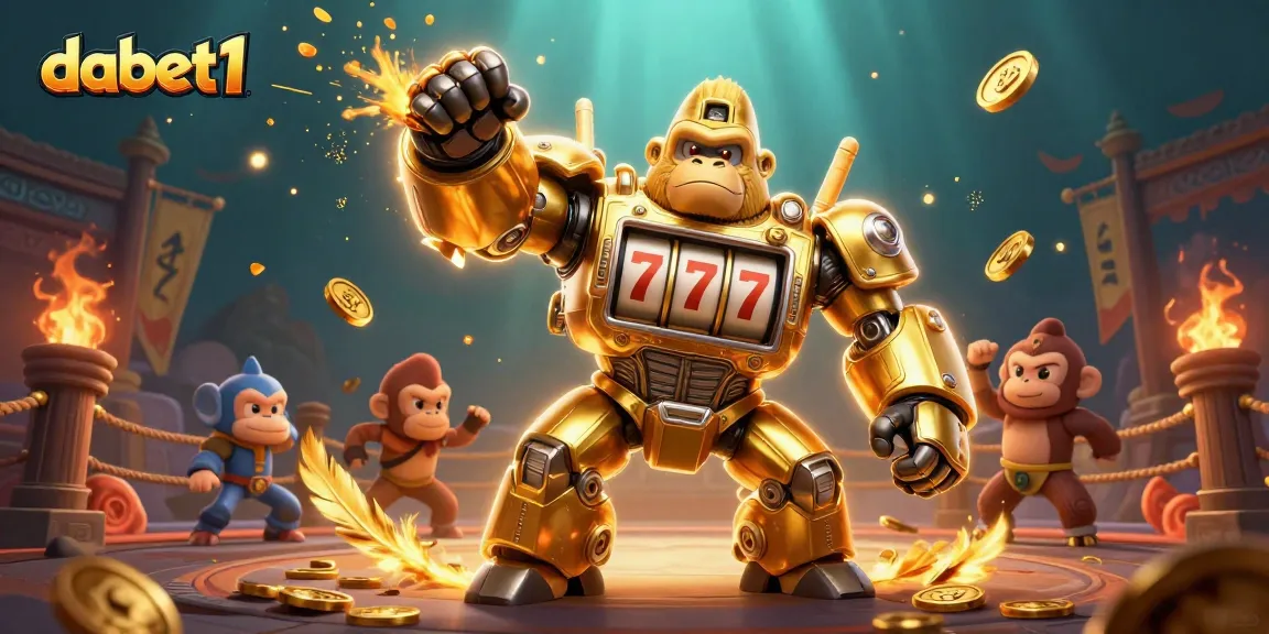 Engage with dabet1's thrilling mech slots featuring gold coins and explosive action.