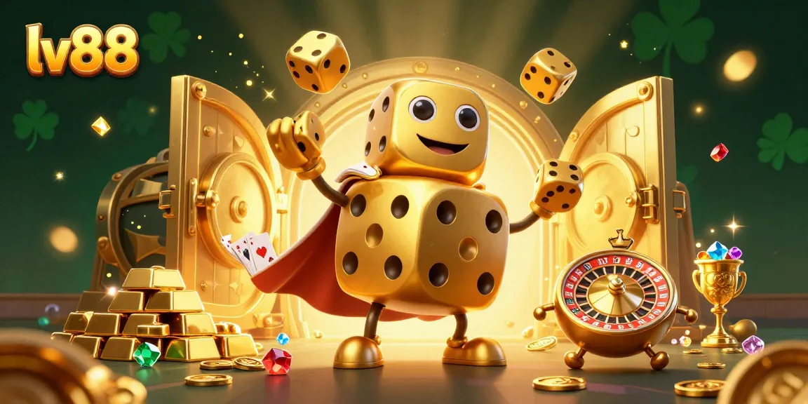 Bet on luck with lv88's high-energy casino adventure scene showcasing thrilling game elements.