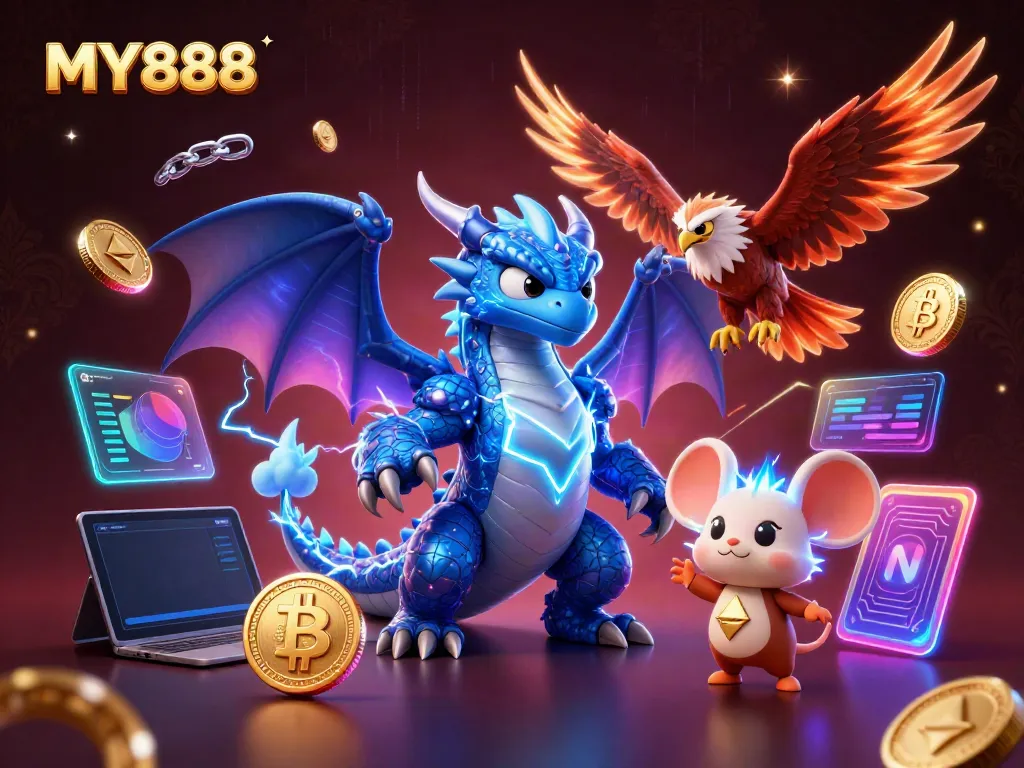 Engage in thrilling gameplay at MY888, featuring exciting characters and electrifying casino elements.