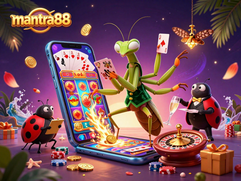 Experience thrilling gameplay at mantra88 with vibrant slot games and dazzling casino elements.