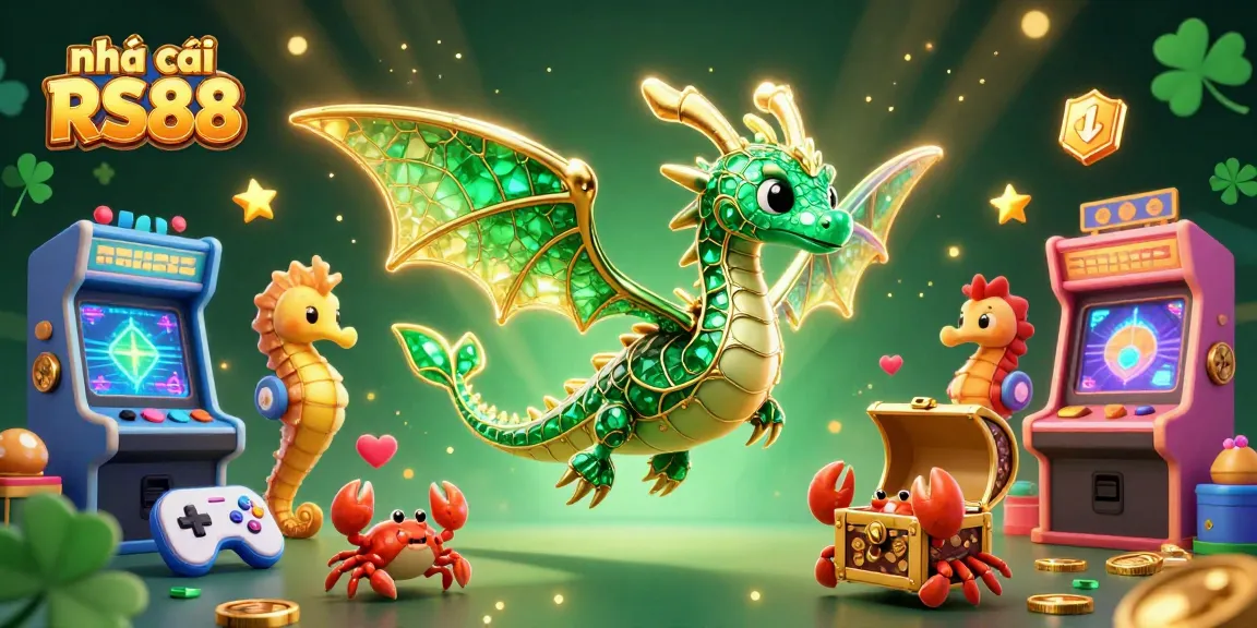 Experience the excitement of nhà cái RS88 in this vibrant 3D casino scene with dynamic game features.
