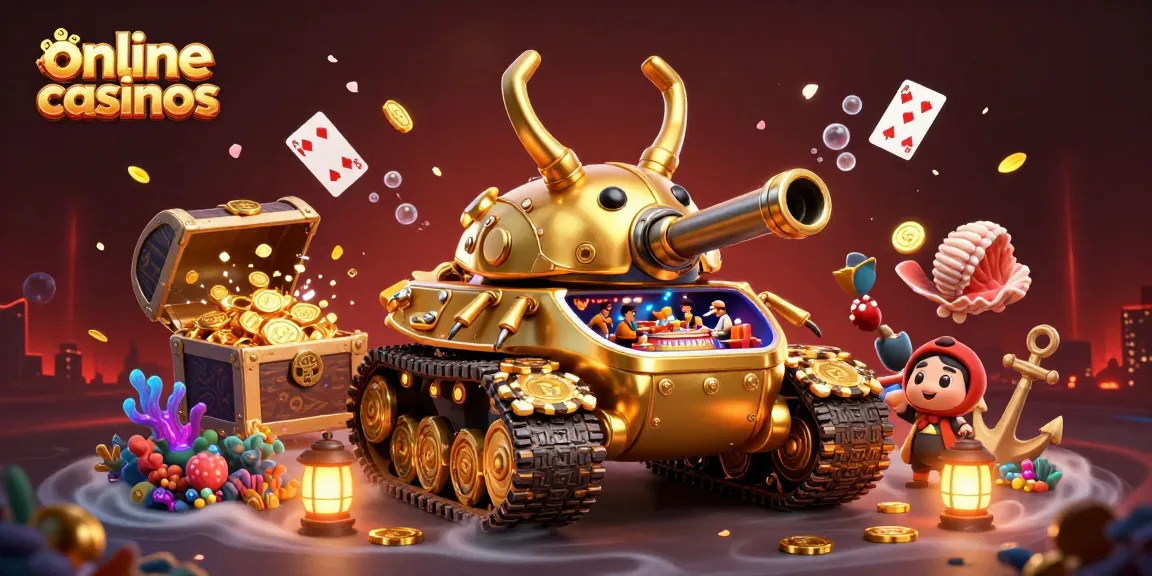 Experience online casinos with a vibrant 3D beetle tank as mini-casino, coins, and games galore.