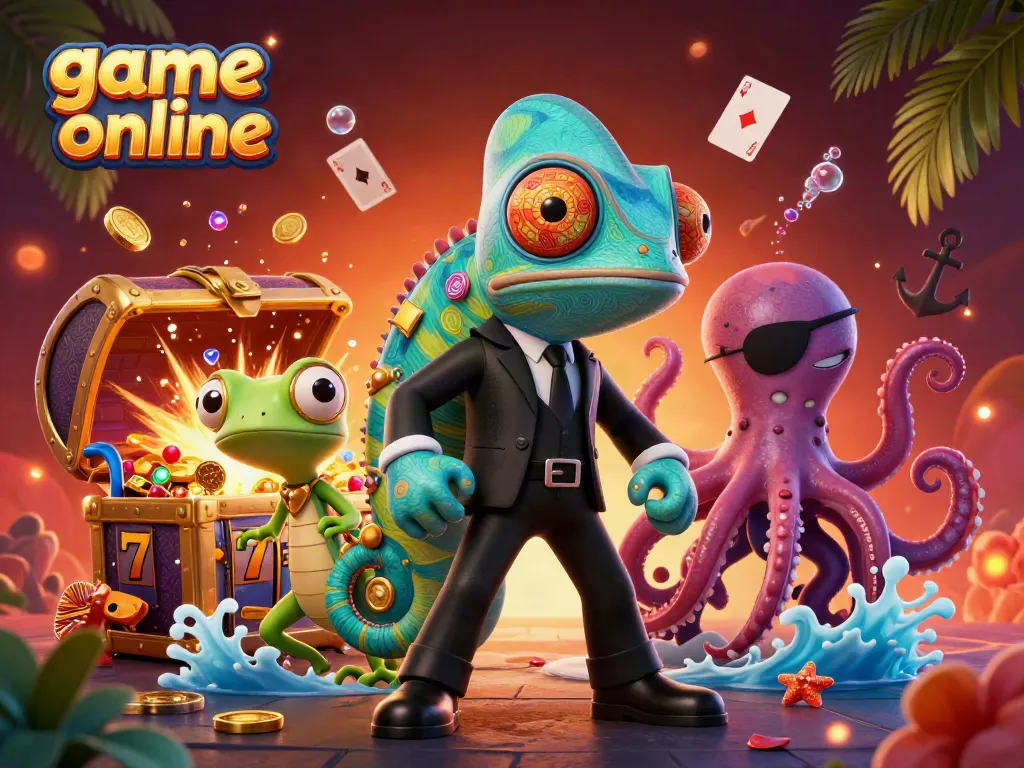 Enjoy thrilling gameplay with game online in this vibrant scene featuring unique characters and dynamic betting elements.
