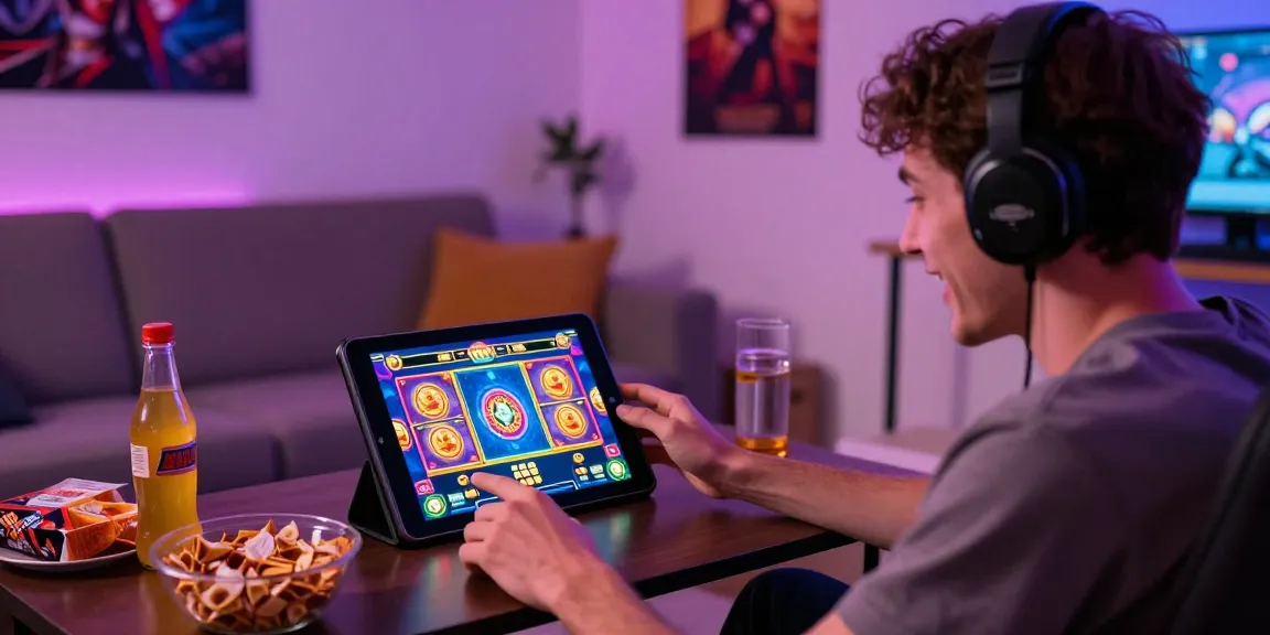 Pemain slot88 menikmati permainan slot di rumah dengan suasana menyenangkan.