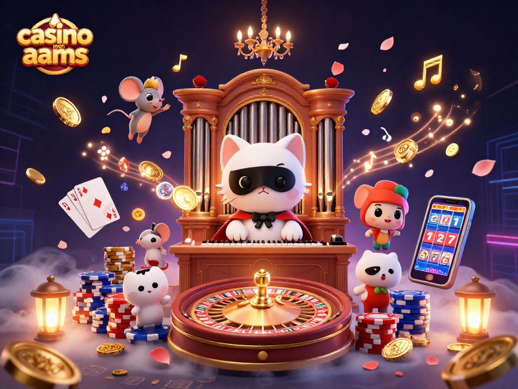 Scopri il divertimento nei casino non AAMS con l’illustrazione di un'atmosfera vibrante e ricca di dettagli.
