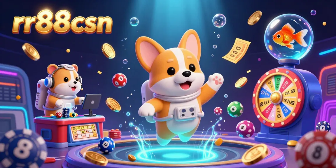 Experience thrilling gameplay with rr88csn in a vibrant 3D casino scene featuring fun characters and dynamic elements.