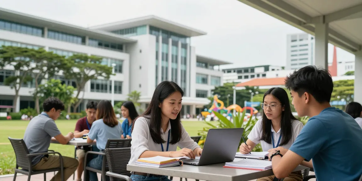 Du học Singapore, sinh viên quốc tế học tập tại môi trường hiện đại và đa văn hóa.