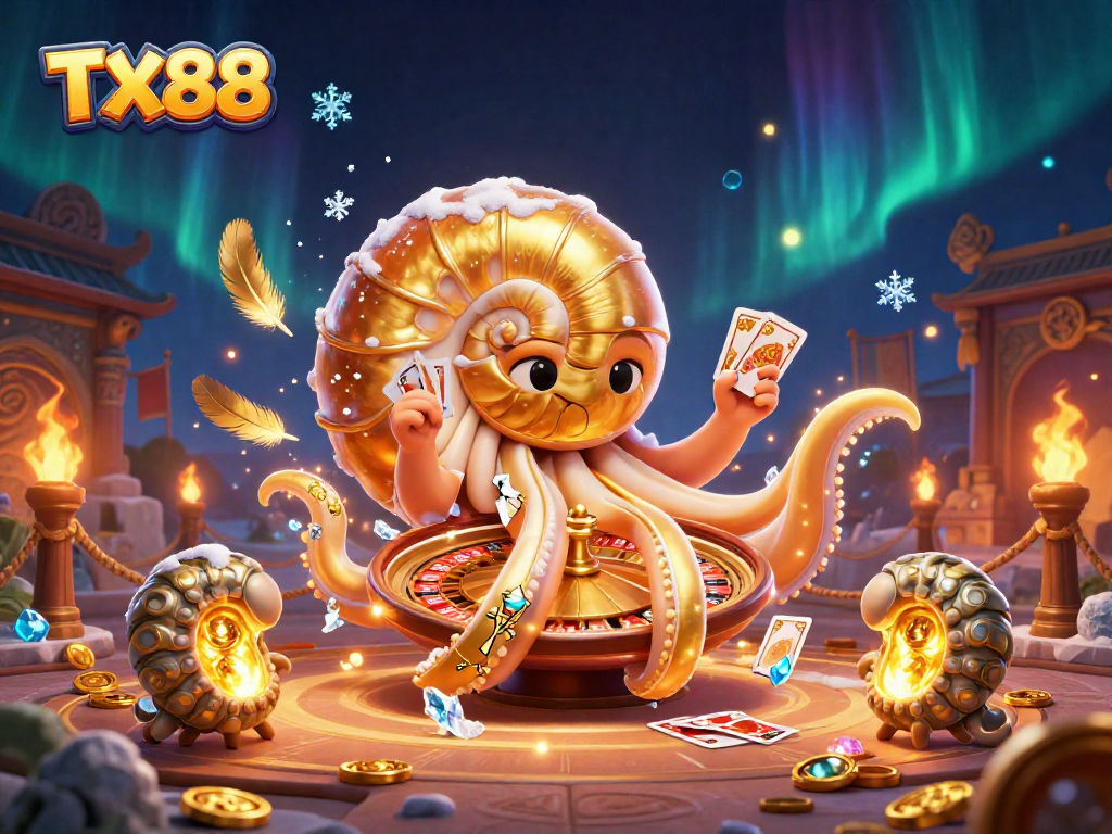 Experience TX88's thrilling roulette atmosphere with a dazzling casino illustration showcasing excitement.