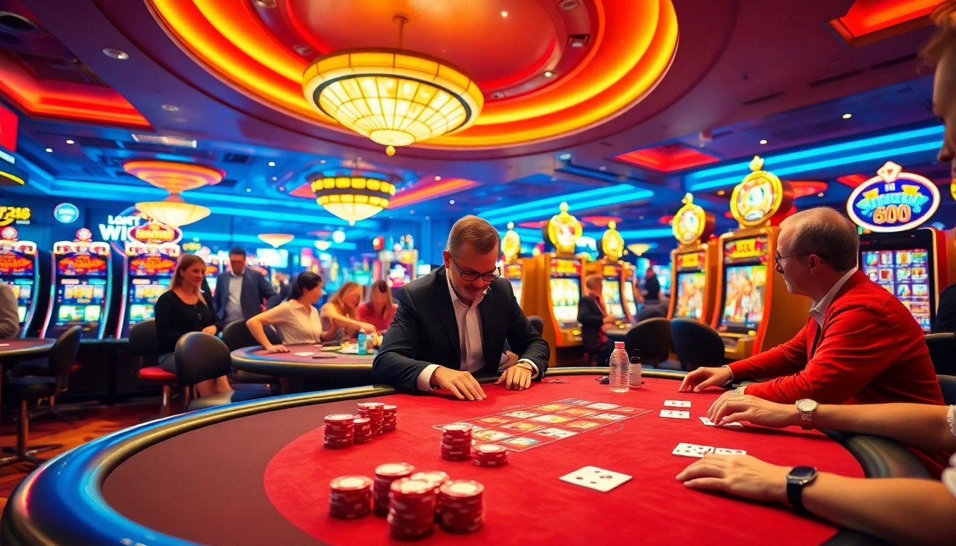 Experience the thrill of Winbox at an immersive casino table with vibrant gaming action.