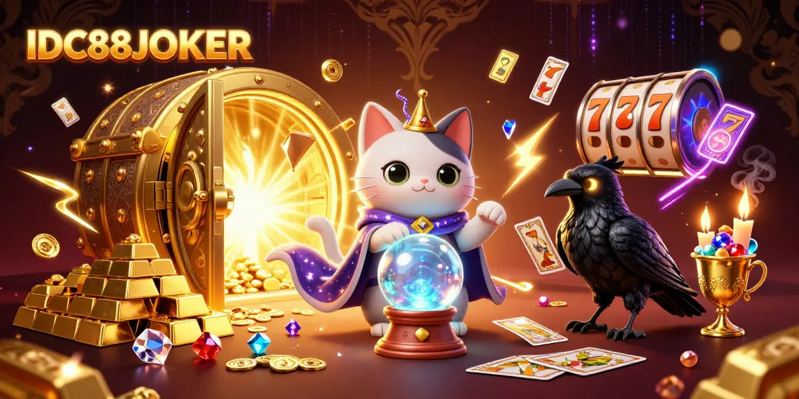 Engage with IDC88JOKER's thrilling online gambling experience featuring vibrant casino elements.